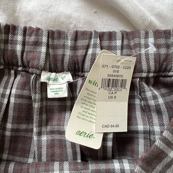 Aerie pleated plaid mini skirt, Size Small - Picture 7 of 7